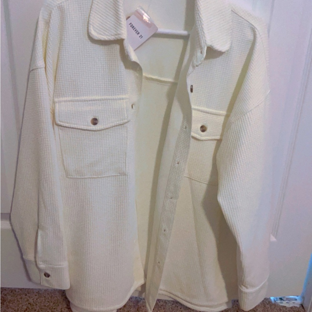 Forever 21 waffle button down